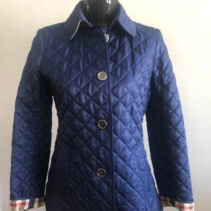 BURBERRY / BRIT Ladies Diamond Quilted Jacket Coat